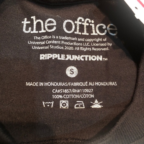 NWT The Office Tee Shirt from Spensers. Size adult Small. Color is black - Picture 3 of 6